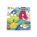 VIGA Drewniane Puzzle z Pinezkami Ubrania Viga Toys