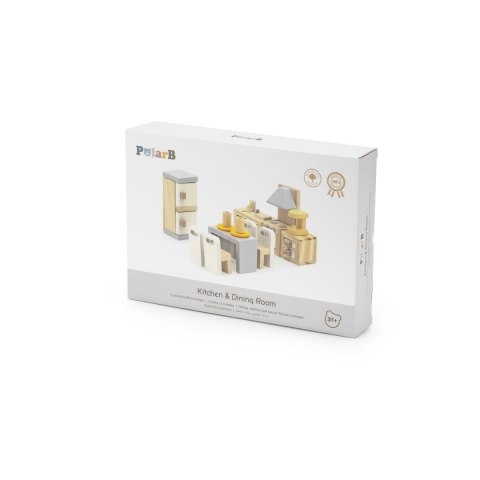 VIGA PolarB Zestaw Mebelków do Domku dla Lalek Kuchnia Jadalnia Viga Toys VIGA PolarB Zestaw Mebelków do Domku dla Lalek Kuchnia Jadalnia Viga Toys