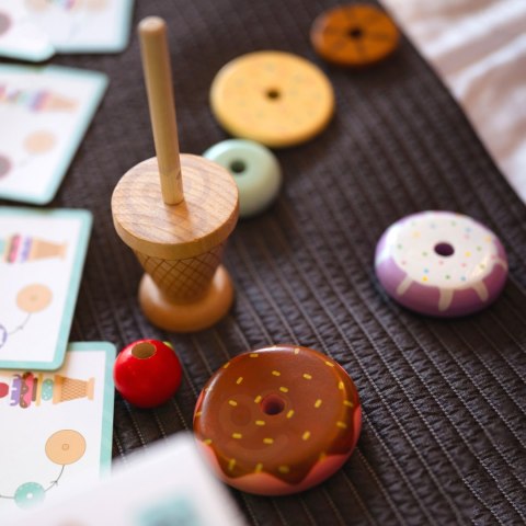WOOPIE GREEN Drewniane Lody Układanka Montessori Cukiernia 12 el. FSC Woopie Let's Go Green WOOPIE GREEN Drewniane Lody Układanka Montessori Cukiernia 12 el. FSC Woopie Let's Go Green