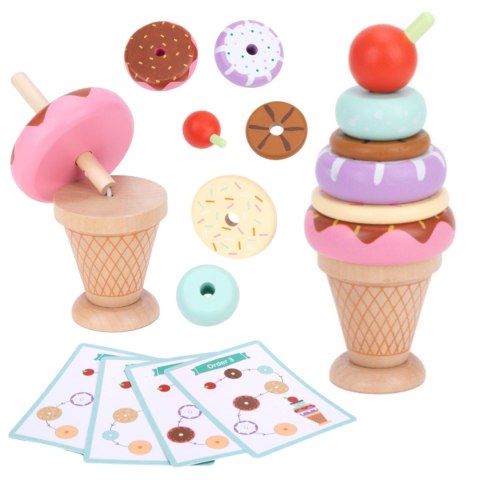 WOOPIE GREEN Drewniane Lody Układanka Montessori Cukiernia 12 el. FSC Woopie Let's Go Green WOOPIE GREEN Drewniane Lody Układanka Montessori Cukiernia 12 el. FSC Woopie Let's Go Green