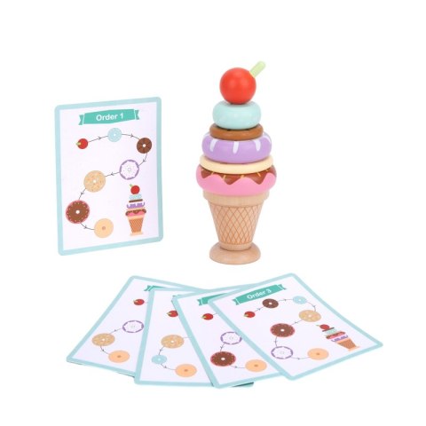 WOOPIE GREEN Drewniane Lody Układanka Montessori Cukiernia 12 el. FSC Woopie Let's Go Green WOOPIE GREEN Drewniane Lody Układanka Montessori Cukiernia 12 el. FSC Woopie Let's Go Green