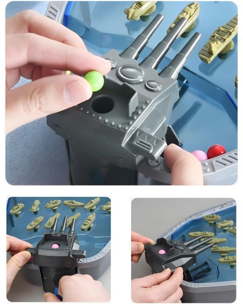 WOOPIE Gra Zręcznościowa "Bitwa Morska" Statki 3D Wyrzutnia Kulek Woopie WOOPIE Gra Zręcznościowa "Bitwa Morska" Statki 3D Wyrzutnia Kulek Woopie