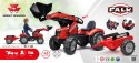 FALK Traktor Massey Ferguson Czerwony na Pedały z Przyczepką od 3 Lat FALK