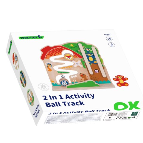 TOOKY TOY Drewniana Tablica Manipulacyjna Montessori Labirynt Tooky Toy TOOKY TOY Drewniana Tablica Manipulacyjna Montessori Labirynt Tooky Toy