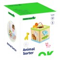 TOOKY TOY Drewniany Sorter Kostka Edukacyjna Zwierzątka Tooky Toy