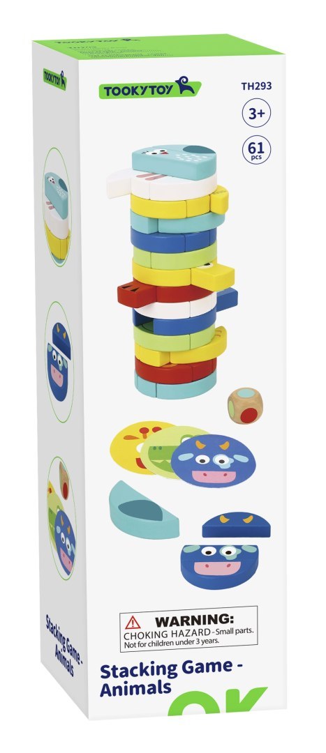 TOOKY TOY Gra Zręcznościowa Klocki Zwierzęta Certyfikat FSC Tooky Toy TOOKY TOY Gra Zręcznościowa Klocki Zwierzęta Certyfikat FSC Tooky Toy