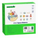 TOOKY TOY Kosmiczny Śpiący Księżyc Balansująca Układanka Drewniana Nawlekanka Montessori Kosmos Tooky Toy