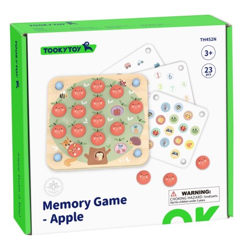 TOOKY TOY Memory Gra Pamięciowa Jabłuszka Tooky Toy TOOKY TOY Memory Gra Pamięciowa Jabłuszka Tooky Toy