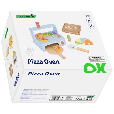 TOOKY TOY Pizzeria Drewniany Piec do Pizzy Akcesoria Tooky Toy TOOKY TOY Pizzeria Drewniany Piec do Pizzy Akcesoria Tooky Toy