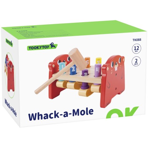 TOOKY TOY Wbijak Przebijak Drewniany Kolorowy Tooky Toy TOOKY TOY Wbijak Przebijak Drewniany Kolorowy Tooky Toy