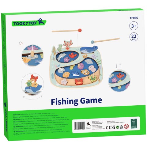 TOOKY TOY Złowić Rybkę Gra Zręcznościowa Układanka Montessori Tooky Toy TOOKY TOY Złowić Rybkę Gra Zręcznościowa Układanka Montessori Tooky Toy