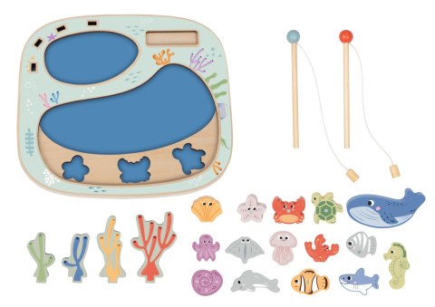 TOOKY TOY Złowić Rybkę Gra Zręcznościowa Układanka Montessori Tooky Toy TOOKY TOY Złowić Rybkę Gra Zręcznościowa Układanka Montessori Tooky Toy