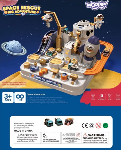 WOOPIE Interaktywny Tor Przeszkód Samochodowy " Kosmiczna Przygoda Astronauty" Woopie WOOPIE Interaktywny Tor Przeszkód Samochodowy " Kosmiczna Przygoda Astronauty" Woopie