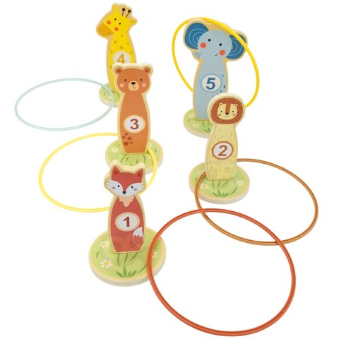 TOOKY TOY Rzut do Celu Drewniana Gra Zręcznościowa Obręcze 15 el. Tooky Toy TOOKY TOY Rzut do Celu Drewniana Gra Zręcznościowa Obręcze 15 el. Tooky Toy