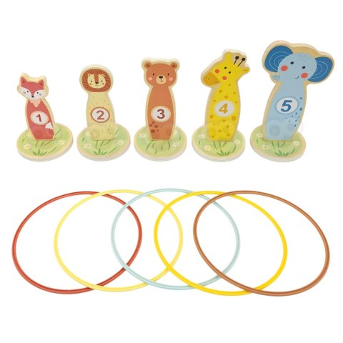 TOOKY TOY Rzut do Celu Drewniana Gra Zręcznościowa Obręcze 15 el. Tooky Toy TOOKY TOY Rzut do Celu Drewniana Gra Zręcznościowa Obręcze 15 el. Tooky Toy