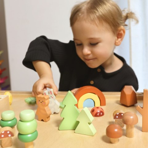 TOOKY TOY Zestaw Leśny Układanka w Stosy Klocki Figurki Tooky Toy TOOKY TOY Zestaw Leśny Układanka w Stosy Klocki Figurki Tooky Toy
