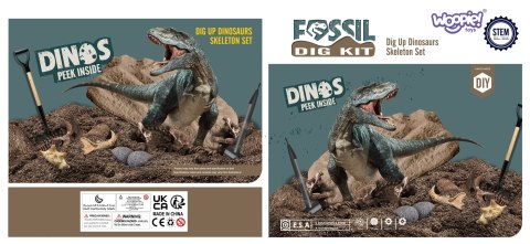 WOOPIE Wykopalisko 6w1 Dinozaur Szkielet Mały Archeolog 6 szt. Woopie WOOPIE Wykopalisko 6w1 Dinozaur Szkielet Mały Archeolog 6 szt. Woopie