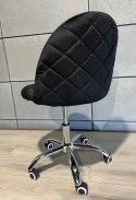 Krzesło obrotowe GLORIA OFFICE BLACK VELVET II GATUNEK Lugano