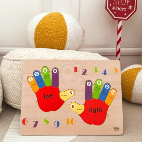 TOOKY TOY Edukacyjna Drewniana Układanka Dłonie i Stopy Nauka Liczenia i Kolorów Tooky Toy TOOKY TOY Edukacyjna Drewniana Układanka Dłonie i Stopy Nauka Liczenia i Kolorów Tooky Toy