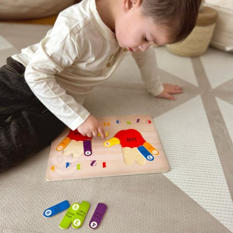 TOOKY TOY Edukacyjna Drewniana Układanka Dłonie i Stopy Nauka Liczenia i Kolorów Tooky Toy TOOKY TOY Edukacyjna Drewniana Układanka Dłonie i Stopy Nauka Liczenia i Kolorów Tooky Toy