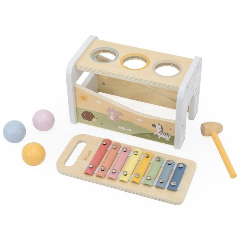 VIGA Drewniany Zestaw Wybijanka + Cymbałki Ksylofon 2w1 Viga Toys VIGA Drewniany Zestaw Wybijanka + Cymbałki Ksylofon 2w1 Viga Toys