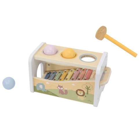 VIGA Drewniany Zestaw Wybijanka + Cymbałki Ksylofon 2w1 Viga Toys VIGA Drewniany Zestaw Wybijanka + Cymbałki Ksylofon 2w1 Viga Toys