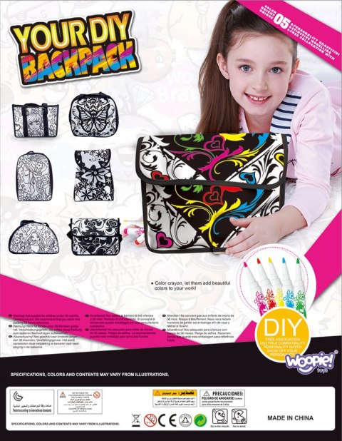 WOOPIE ART&FUN Zestaw Plastyczny dla Dziewczynki Torba do Malowania Woopie Art&Fun WOOPIE ART&FUN Zestaw Plastyczny dla Dziewczynki Torba do Malowania Woopie Art&Fun