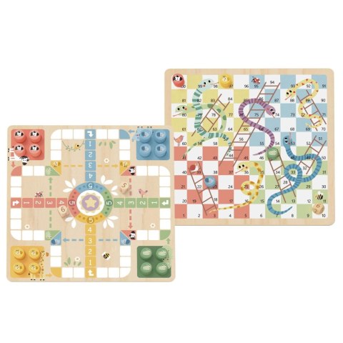 WOOPIE GREEN Gry Planszowe Logiczne 2w1 Ludo Chińczyk + Węże i Drabiny Woopie Let's Go Green WOOPIE GREEN Gry Planszowe Logiczne 2w1 Ludo Chińczyk + Węże i Drabiny Woopie Let's Go Green
