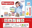 WOOPIE Klocki Magnetyczne Konstrukcyjne Układanka 110 el._8SZT Woopie