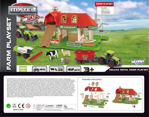 WOOPIE Zestaw Farma Zagroda Traktory + Figurki 42 el. Woopie WOOPIE Zestaw Farma Zagroda Traktory + Figurki 42 el. Woopie
