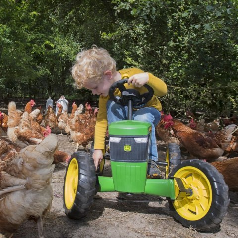 BERG Gokart na Pedały John Deere Ciche Koła 2-5 lat do 30 kg Berg BERG Gokart na Pedały John Deere Ciche Koła 2-5 lat do 30 kg Berg