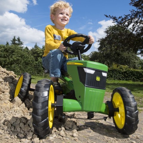 BERG Gokart na Pedały John Deere Ciche Koła 2-5 lat do 30 kg Berg BERG Gokart na Pedały John Deere Ciche Koła 2-5 lat do 30 kg Berg