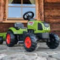 FALK Traktor Claas Zielony na Pedały z Przyczepą + Klakson od 2 Lat. FALK