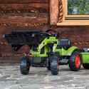 Falk Traktor Claas z Przyczepą i Łyżką na pedały FALK