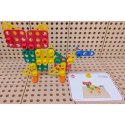 MASTERKIDZ Zestaw Geometrycznych Kształtów Klocków do Paneli Ściennych STEM 260 el. Masterkidz