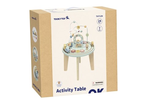 TOOKY TOY Drewniany Stół Aktywności Montessori Pętla Motoryczna Tooky Toy TOOKY TOY Drewniany Stół Aktywności Montessori Pętla Motoryczna Tooky Toy