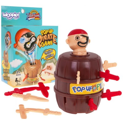 WOOPIE Gra Zręcznościowa Szalony Wyskakujący Pirat w Beczce Woopie WOOPIE Gra Zręcznościowa Szalony Wyskakujący Pirat w Beczce Woopie