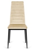 Krzesło tapicerowane VALVA LINE VELVET BEIGE Lugano