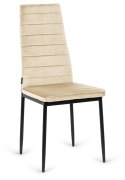 Krzesło tapicerowane VALVA LINE VELVET BEIGE Lugano