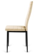 Krzesło tapicerowane VALVA LINE VELVET BEIGE Lugano