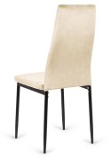 Krzesło tapicerowane VALVA LINE VELVET BEIGE Lugano