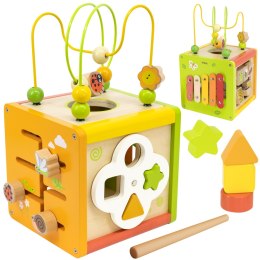 VIGA Drewniana Kostka Edukacyjna 5w1 Viga Toys