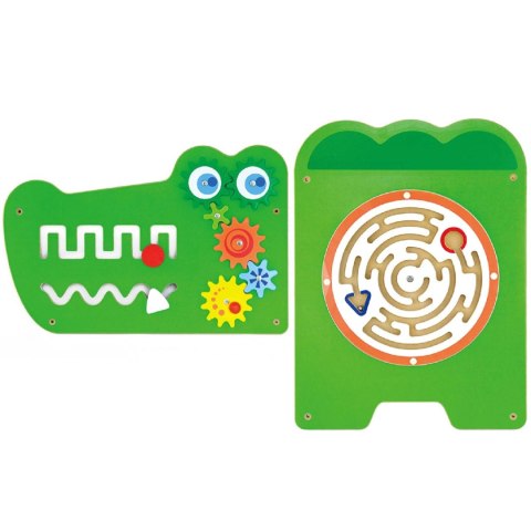 VIGA Tablica Sensoryczna Manipulacyjna Krokodyl Certyfikat FSC Montessori Viga Toys VIGA Tablica Sensoryczna Manipulacyjna Krokodyl Certyfikat FSC Montessori Viga Toys