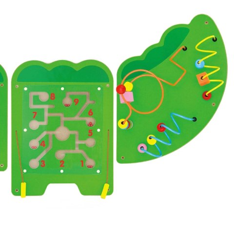 VIGA Tablica Sensoryczna Manipulacyjna Krokodyl Certyfikat FSC Montessori Viga Toys VIGA Tablica Sensoryczna Manipulacyjna Krokodyl Certyfikat FSC Montessori Viga Toys