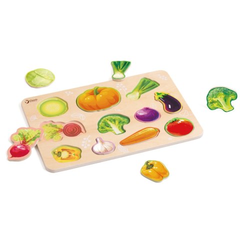 CLASSIC WORLD Drewniana Układanka Montessori Warzyw Classic World CLASSIC WORLD Drewniana Układanka Montessori Warzyw Classic World