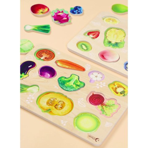 CLASSIC WORLD Drewniana Układanka Montessori Warzyw Classic World CLASSIC WORLD Drewniana Układanka Montessori Warzyw Classic World