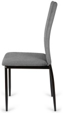 Krzesło tapicerowane VALVA DUO FABRIC GREY Lugano