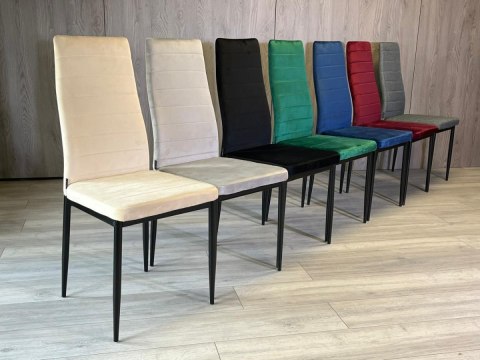 Krzesło tapicerowane VALVA LINE VELVET BEIGE Lugano Krzesło tapicerowane VALVA LINE VELVET BEIGE Lugano