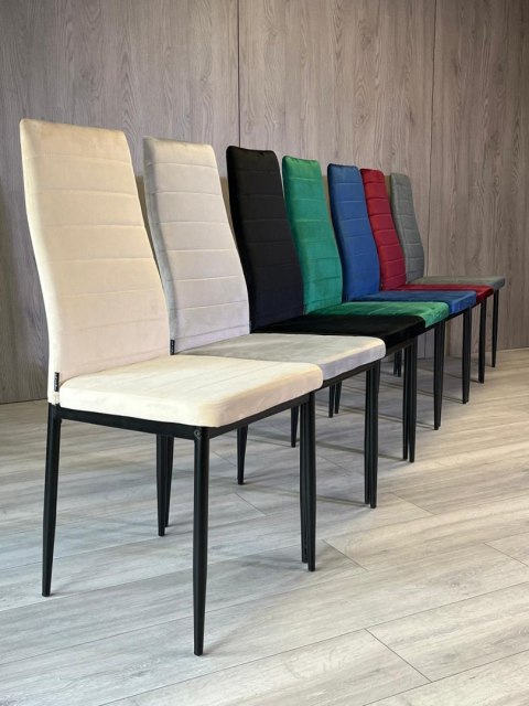 Krzesło tapicerowane VALVA LINE VELVET BEIGE Lugano Krzesło tapicerowane VALVA LINE VELVET BEIGE Lugano