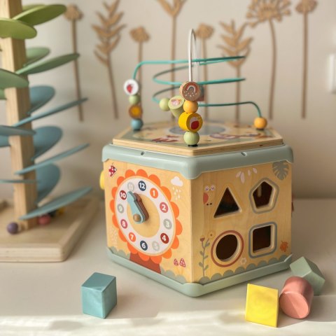 TOOKY TOY Interaktywny Drewniany Sześciokąt Montessori Otwierane Pudełko Tooky Toy TOOKY TOY Interaktywny Drewniany Sześciokąt Montessori Otwierane Pudełko Tooky Toy